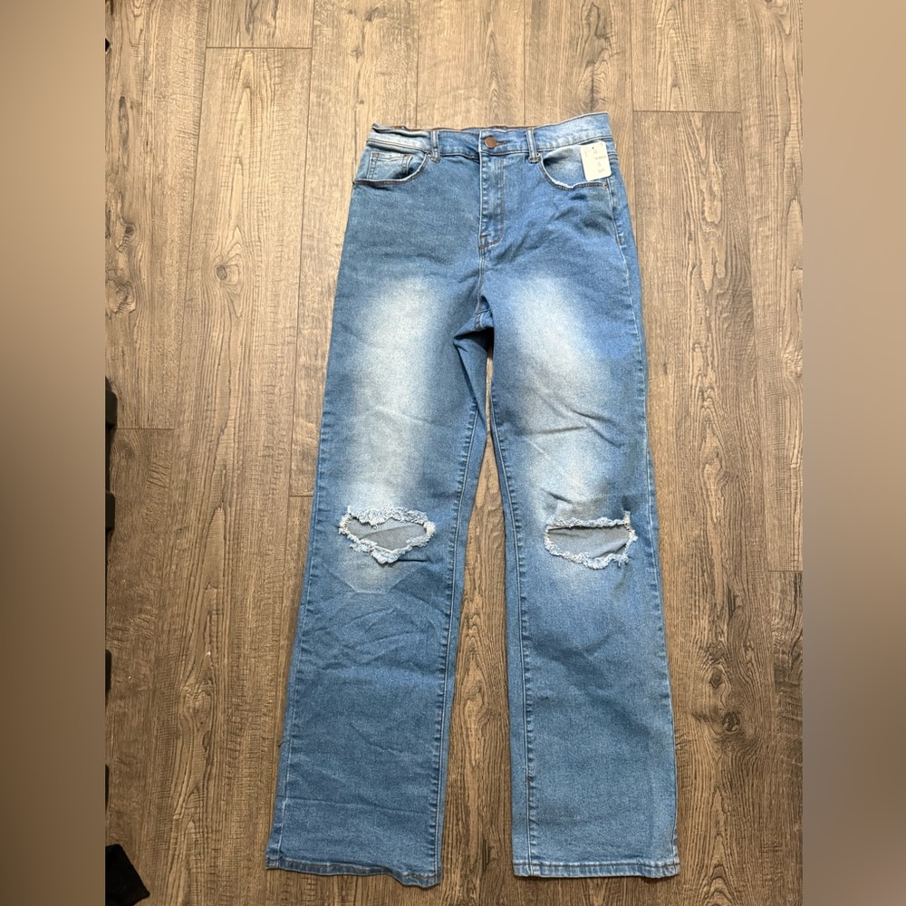 Papaya Women's Blue Relaxed Jeans
